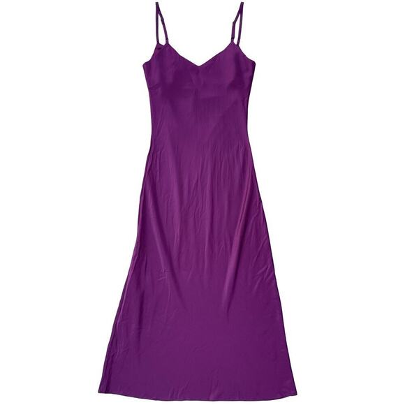 Sanctuary Satin Slip Midi Dress in Purple - Size XS - Picture 5 of 15